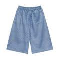 Unisex Plaid Drawstring Shorts