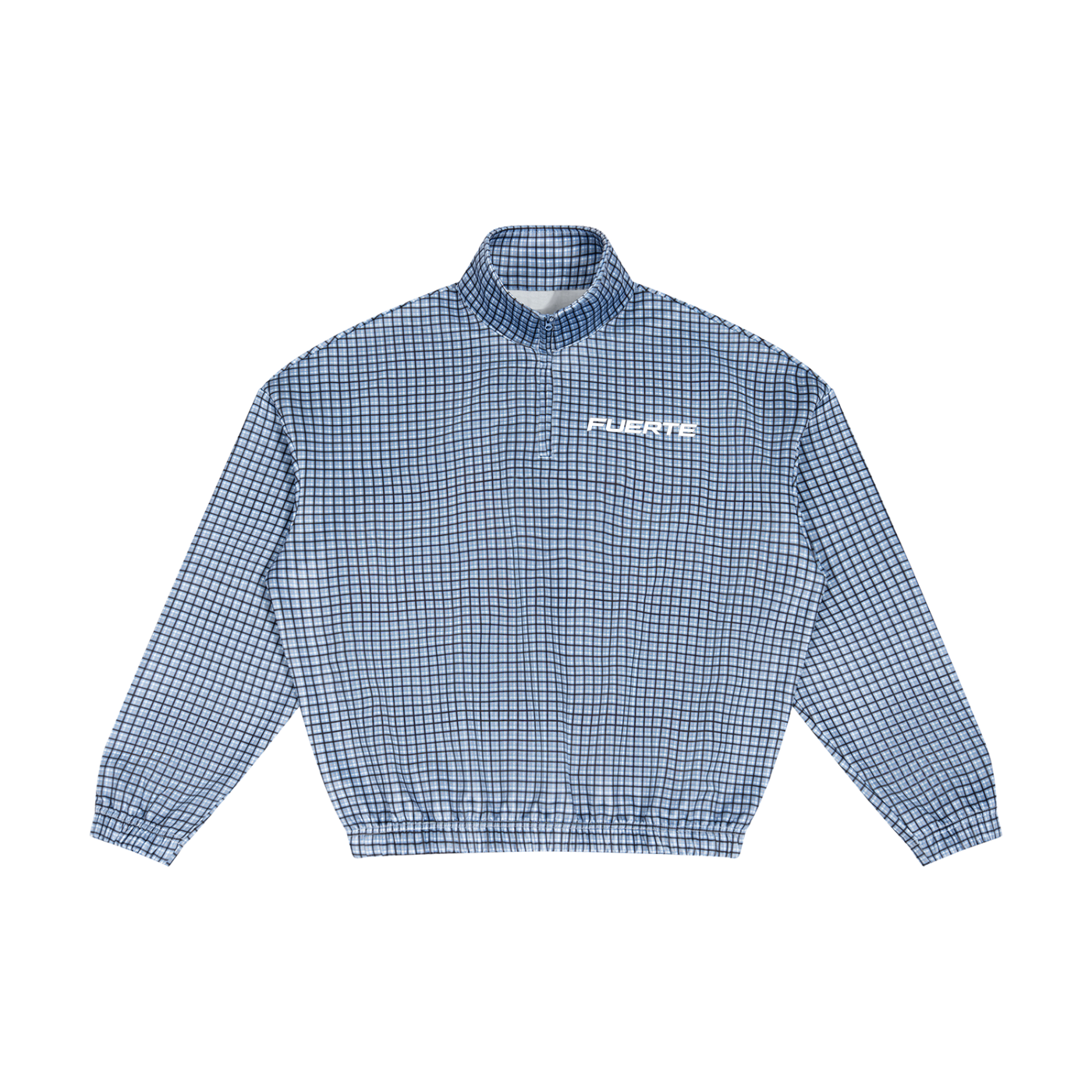 Unisex Plaid Quarter-Zip Sweatshirt