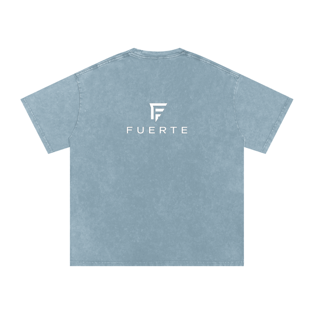 Washed OversizSnow ed Cotton T-Shirt
