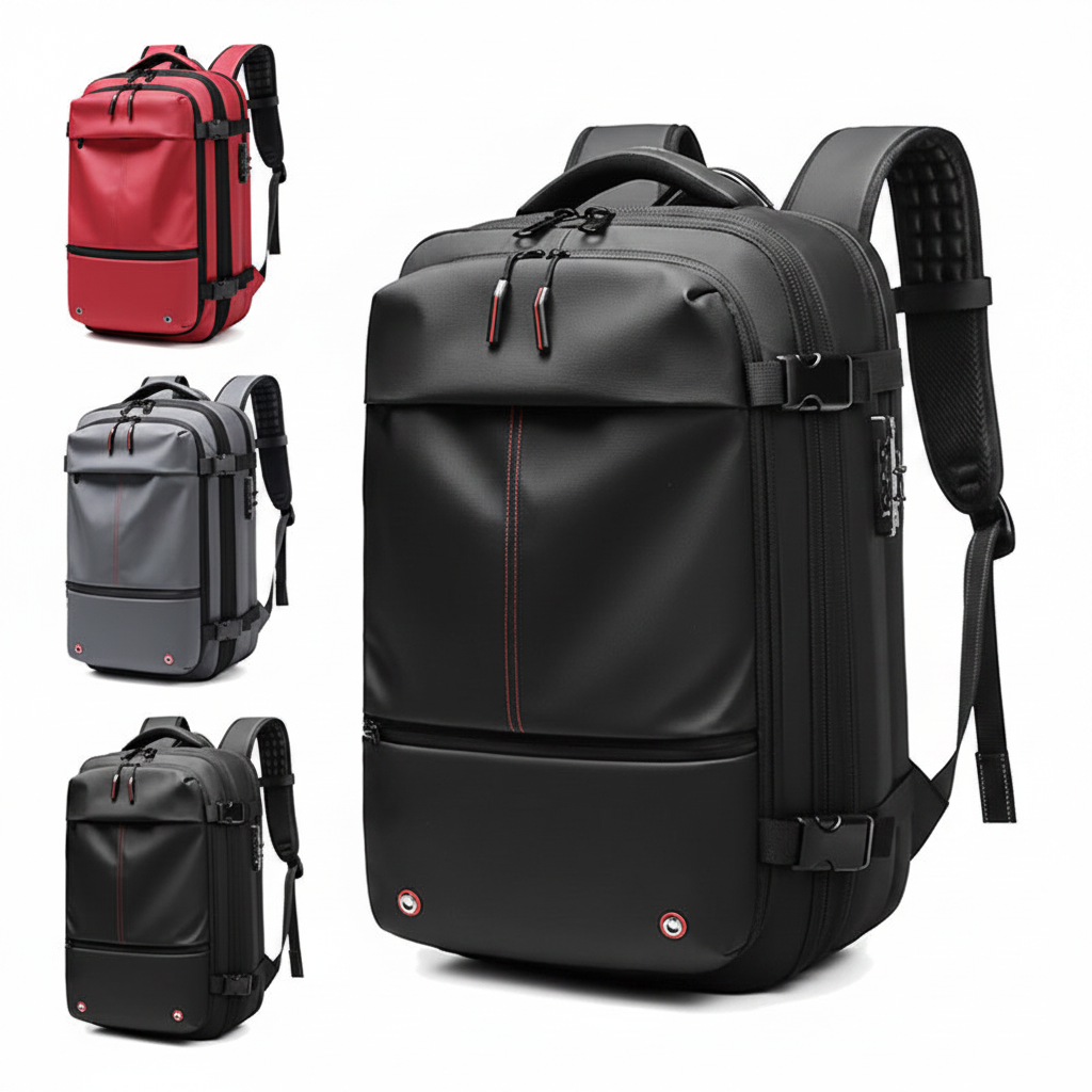 FUERTE 19 Inch Vacuum Compression Travel Backpack Front Profile