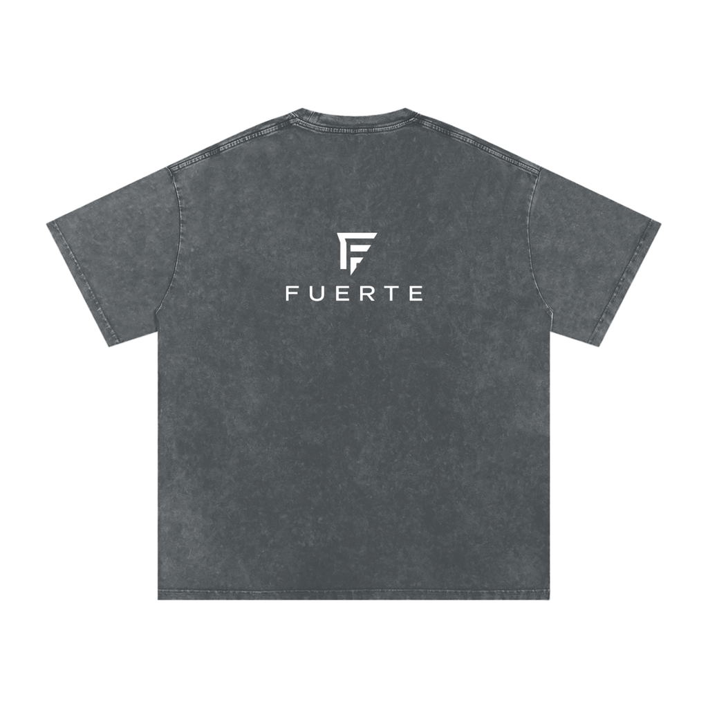 Washed OversizSnow ed Cotton T-Shirt