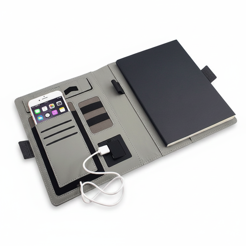 FUERTE Multifunctional Wireless Charging Notebook – A5
