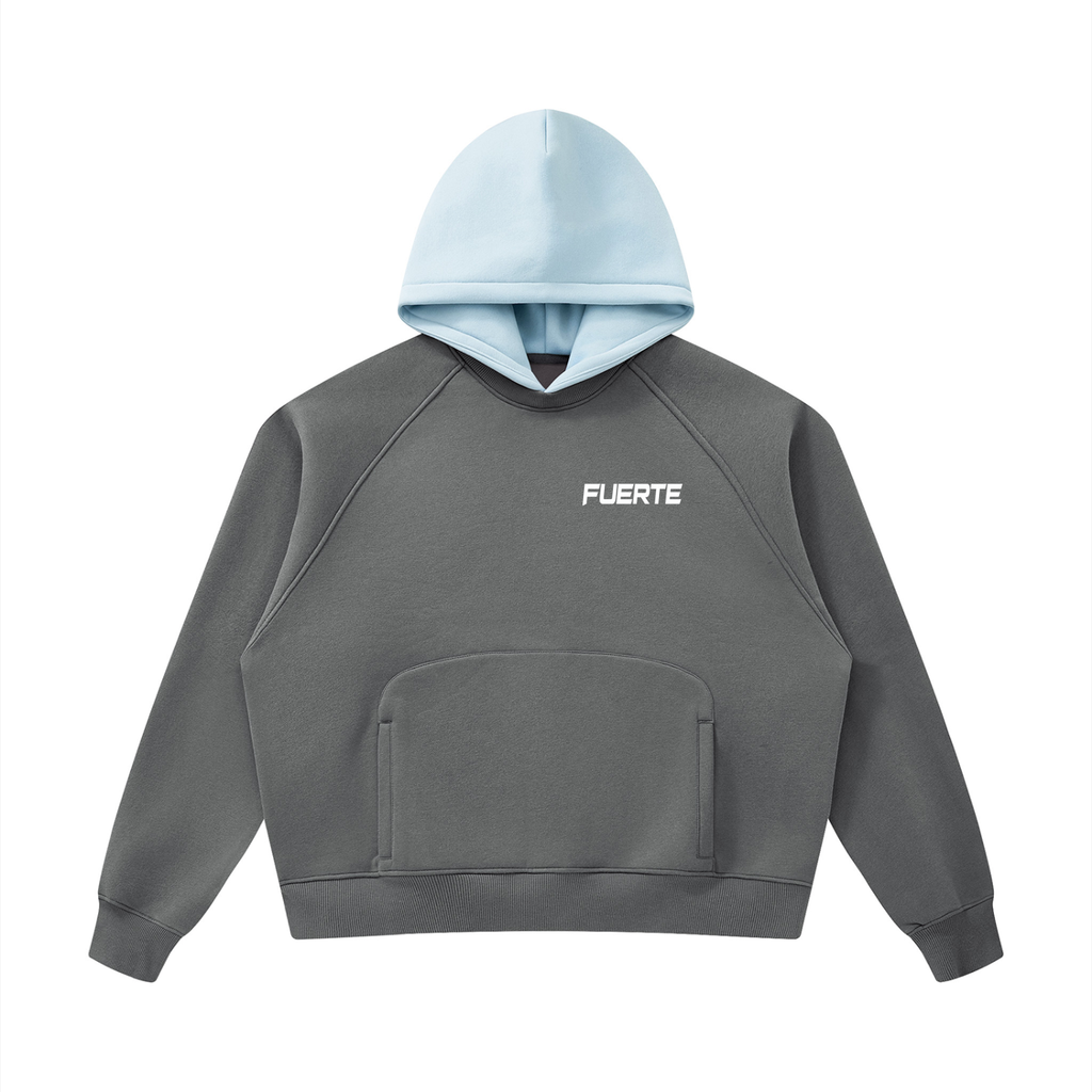 Unisex Fleece Raglan Color Block Hoodie