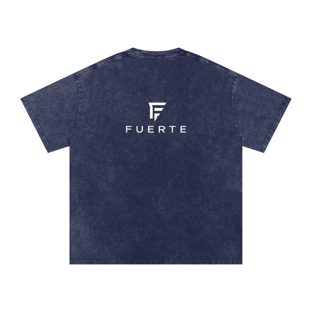 Washed OversizSnow ed Cotton T-Shirt