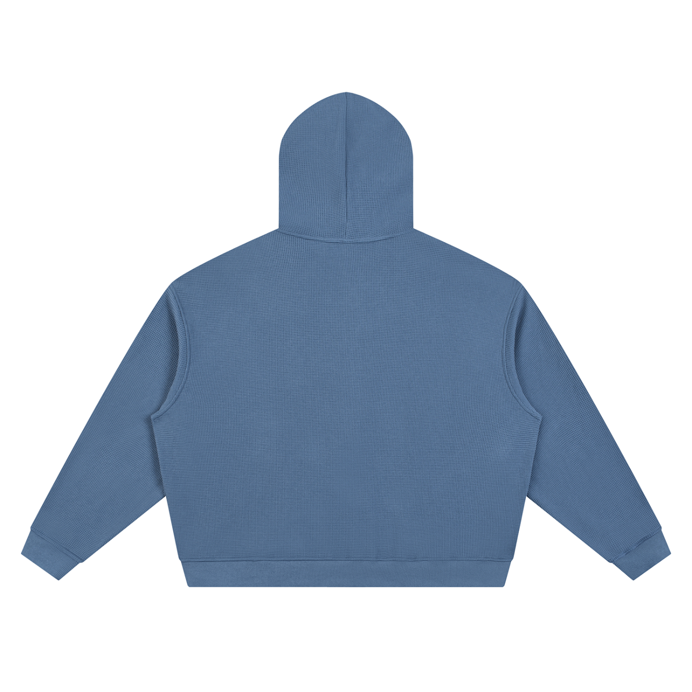 Unisex Waffle Boxy Full Zip Hoodie