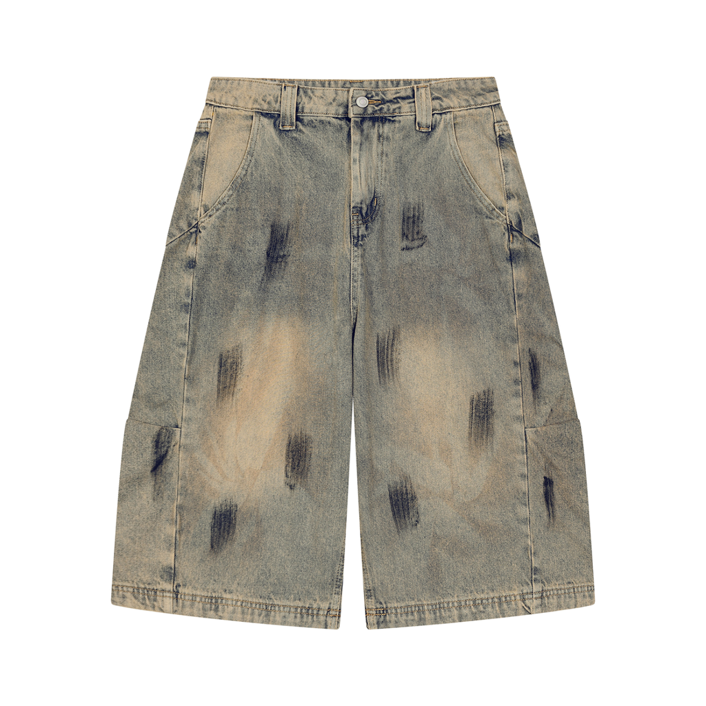 Men's Vintage Wash Denim Shorts