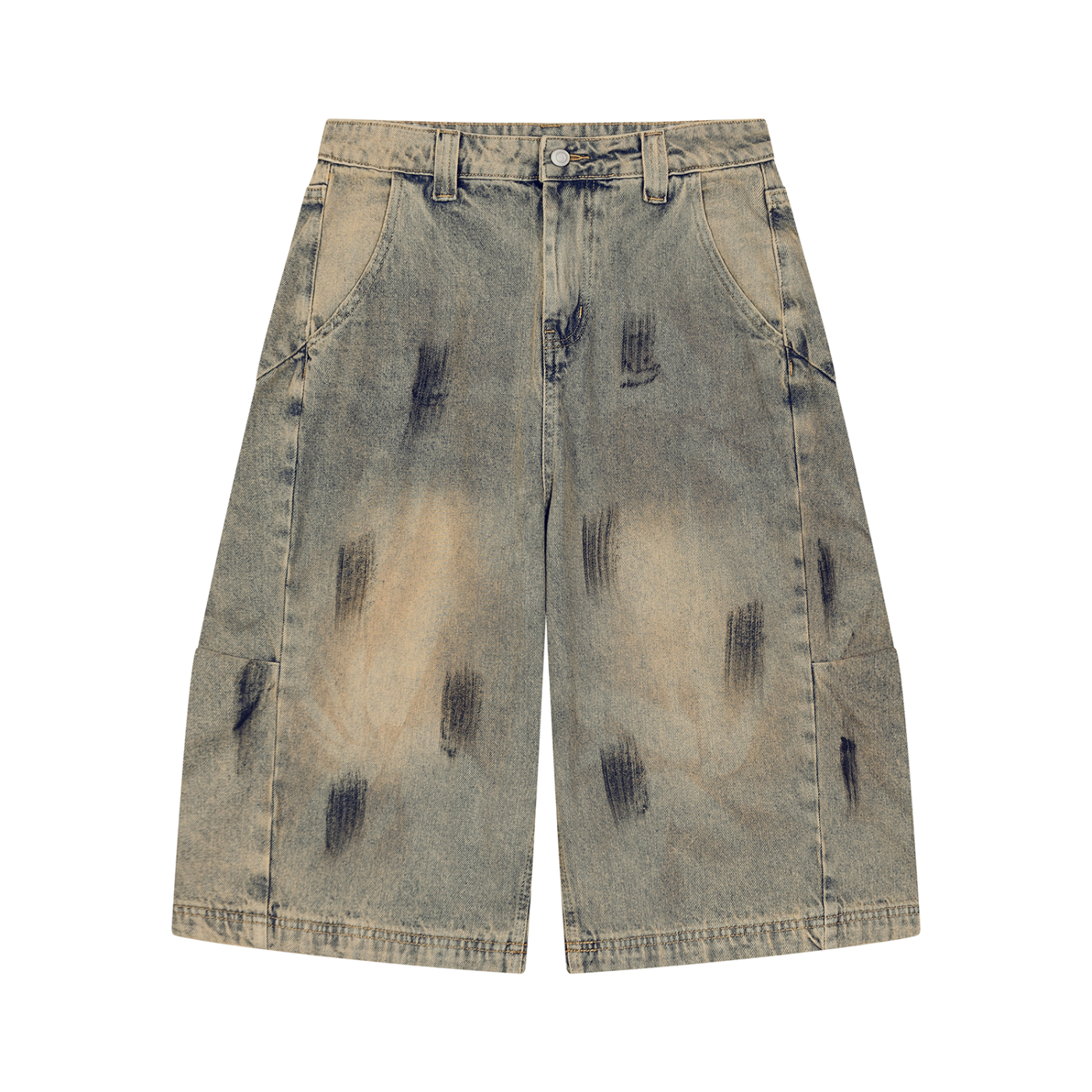 Men's Vintage Wash Denim Shorts