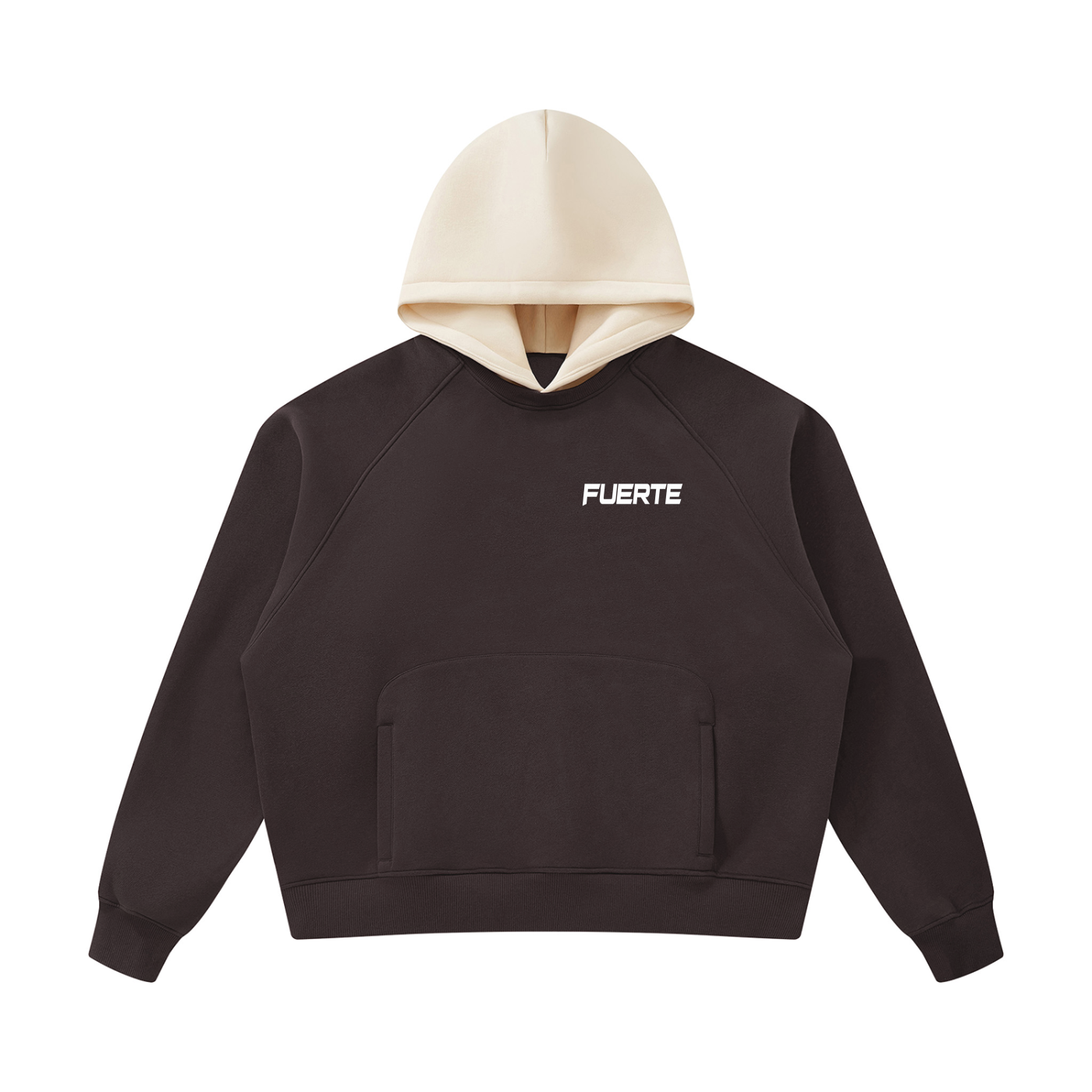 Unisex Fleece Raglan Color Block Hoodie