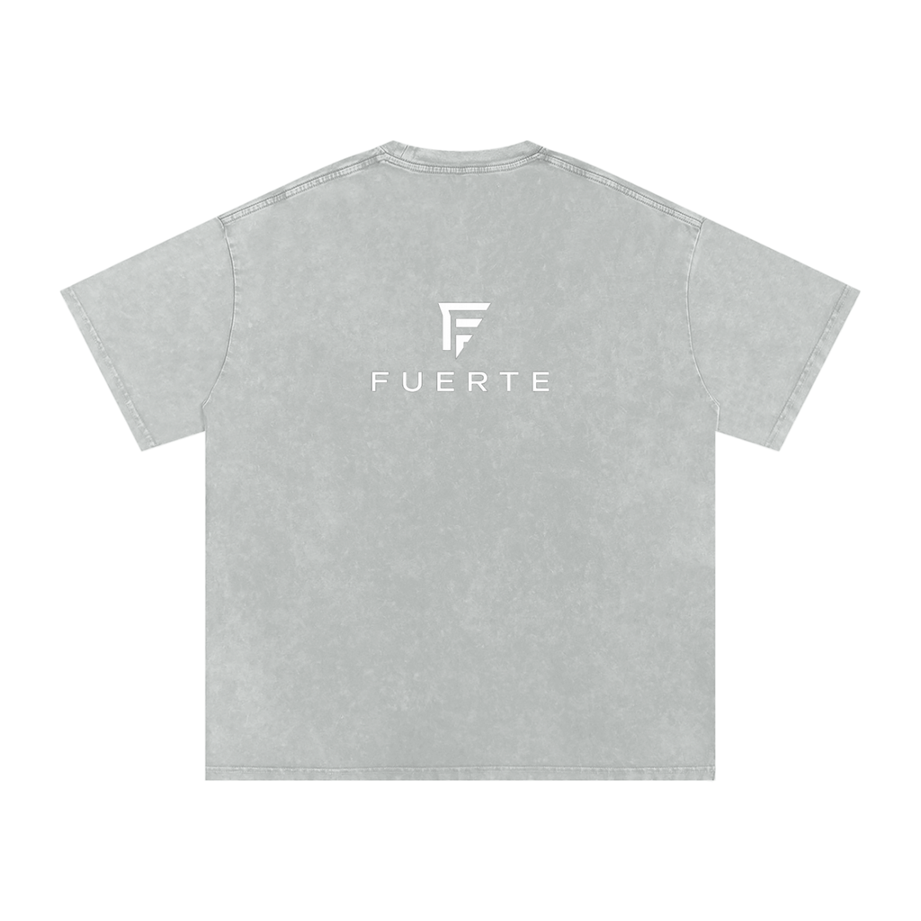 Washed OversizSnow ed Cotton T-Shirt