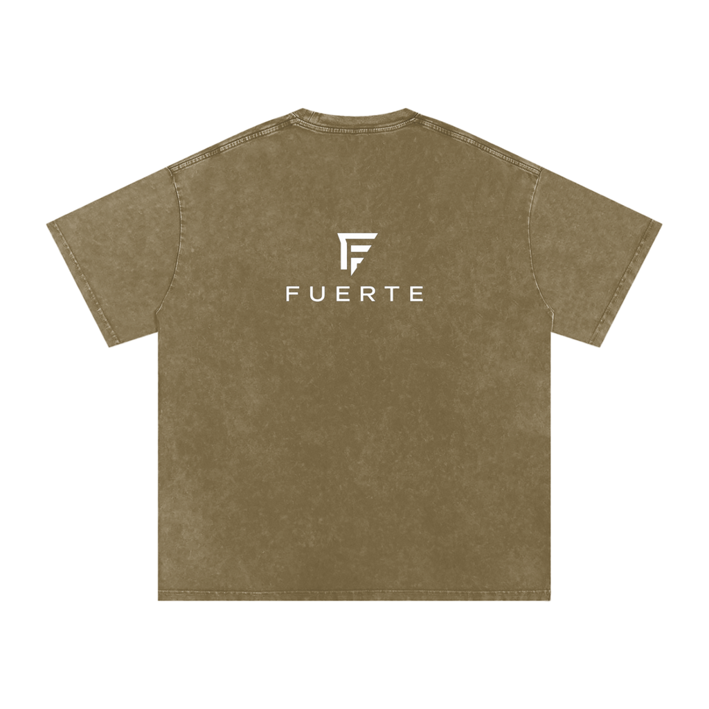 Washed OversizSnow ed Cotton T-Shirt