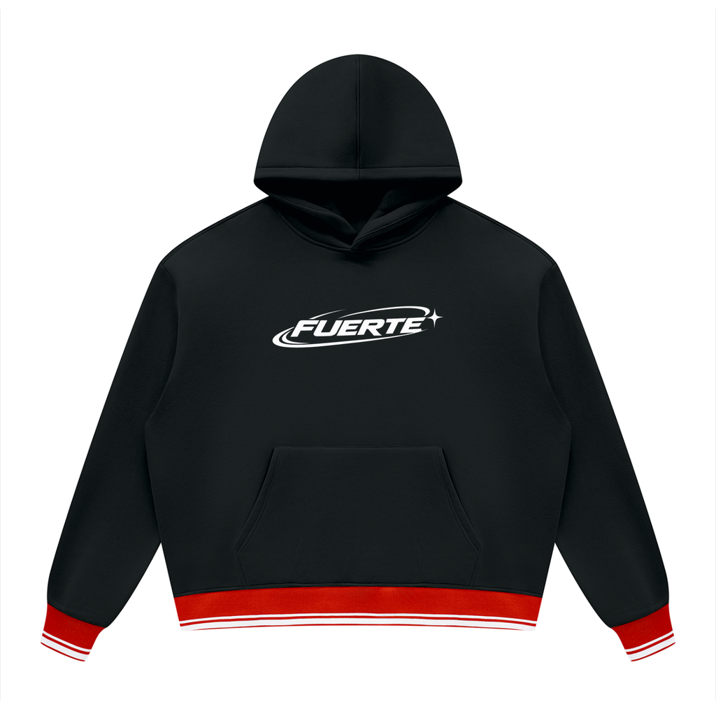 Unisex Oversized Color Block Fleece Hoodie