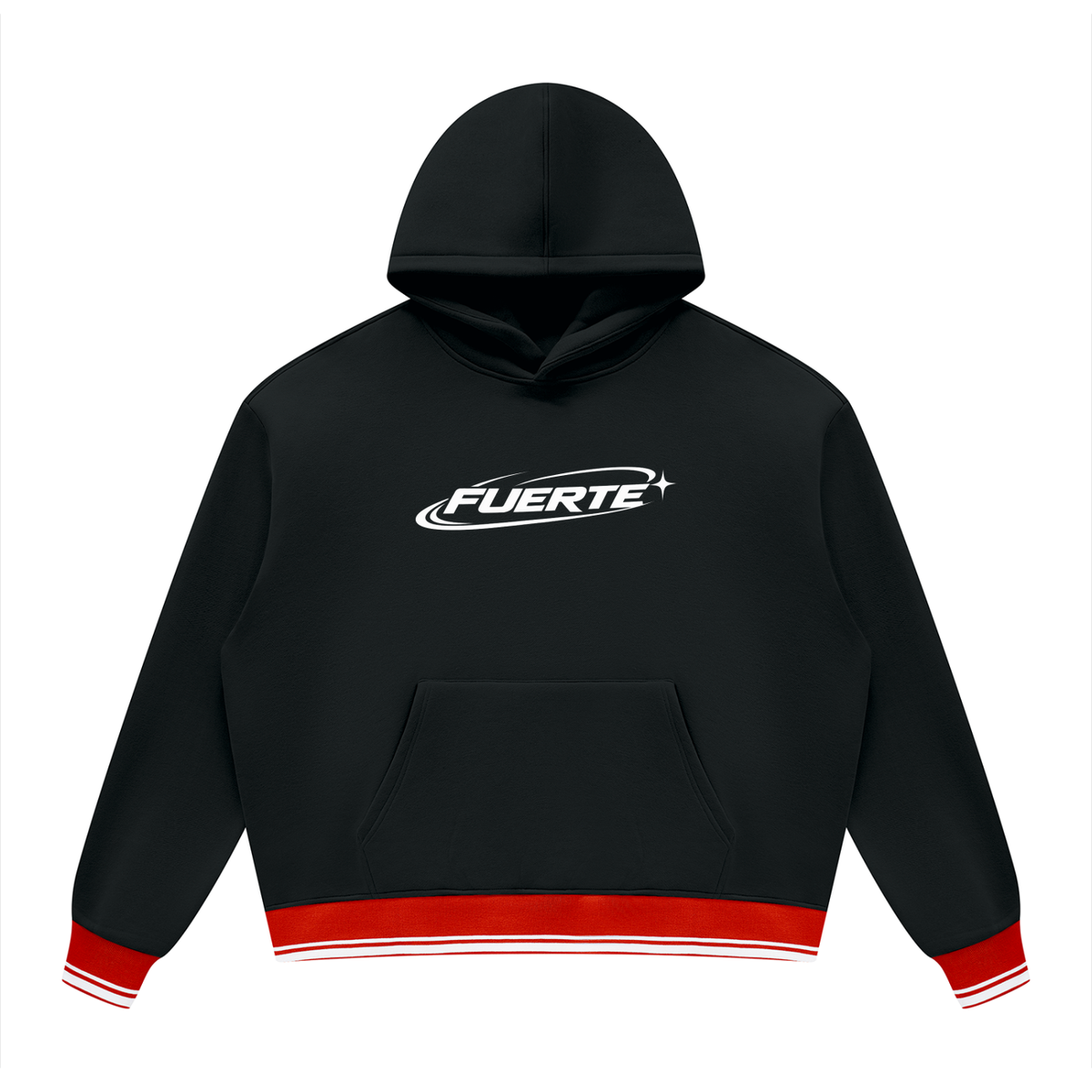 Unisex Oversized Color Block Fleece Hoodie