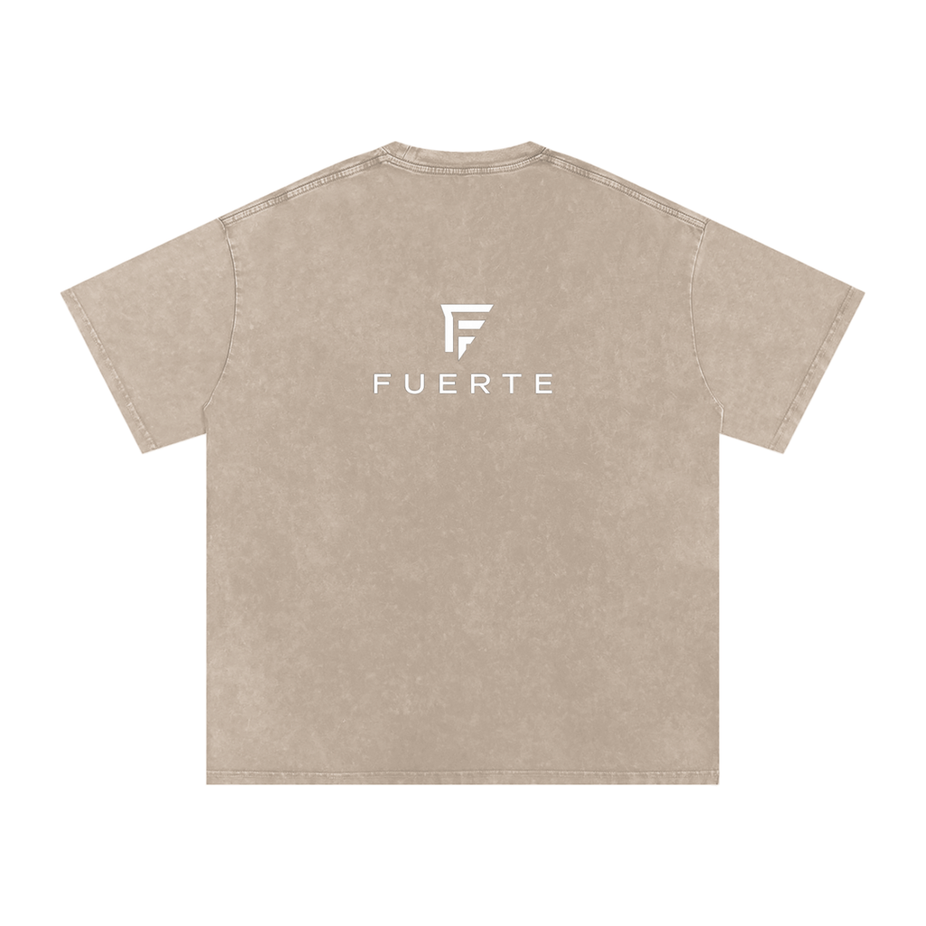 Washed OversizSnow ed Cotton T-Shirt