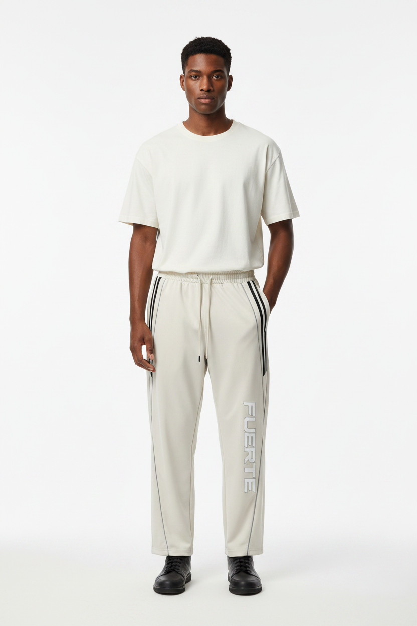 Reflection Striped Straight-Leg Sweatpants