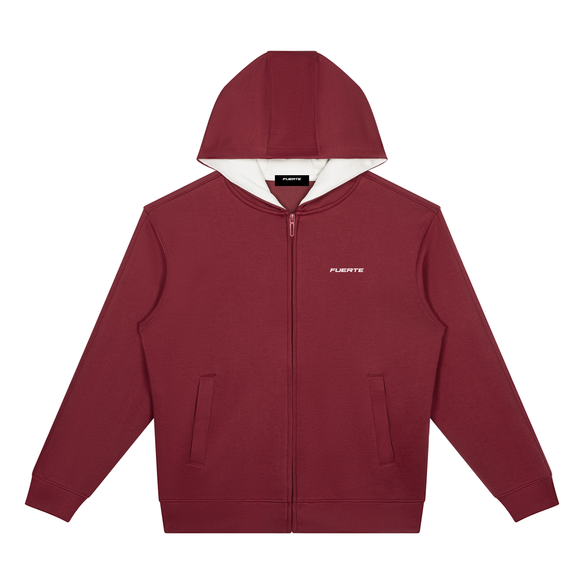 Unisex Drop Shoulder Full Zip Hoodie