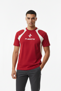 Contrast Panel Cotton T-Shirt