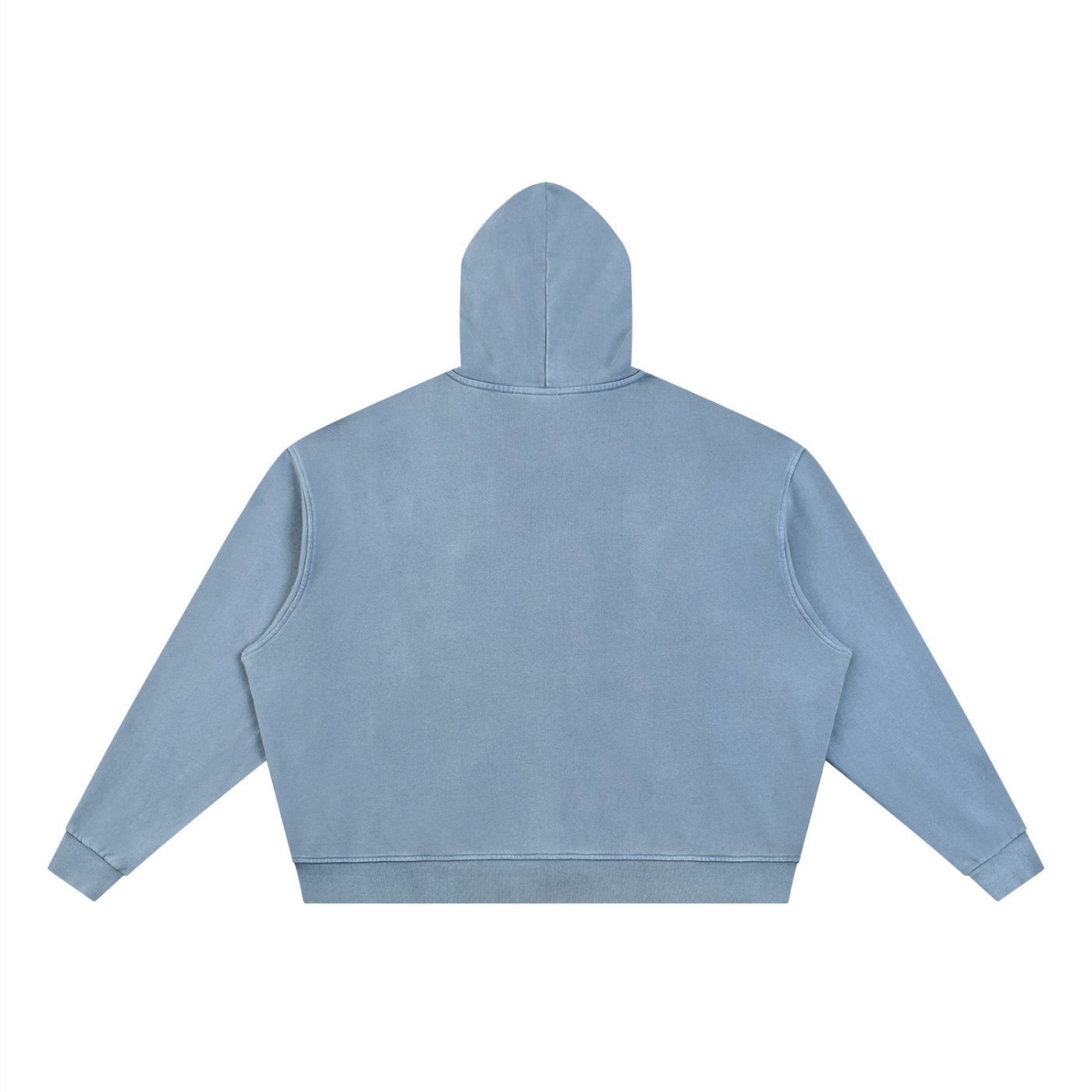Unisex Vintage Wash Full Zip Boxy Hoodie