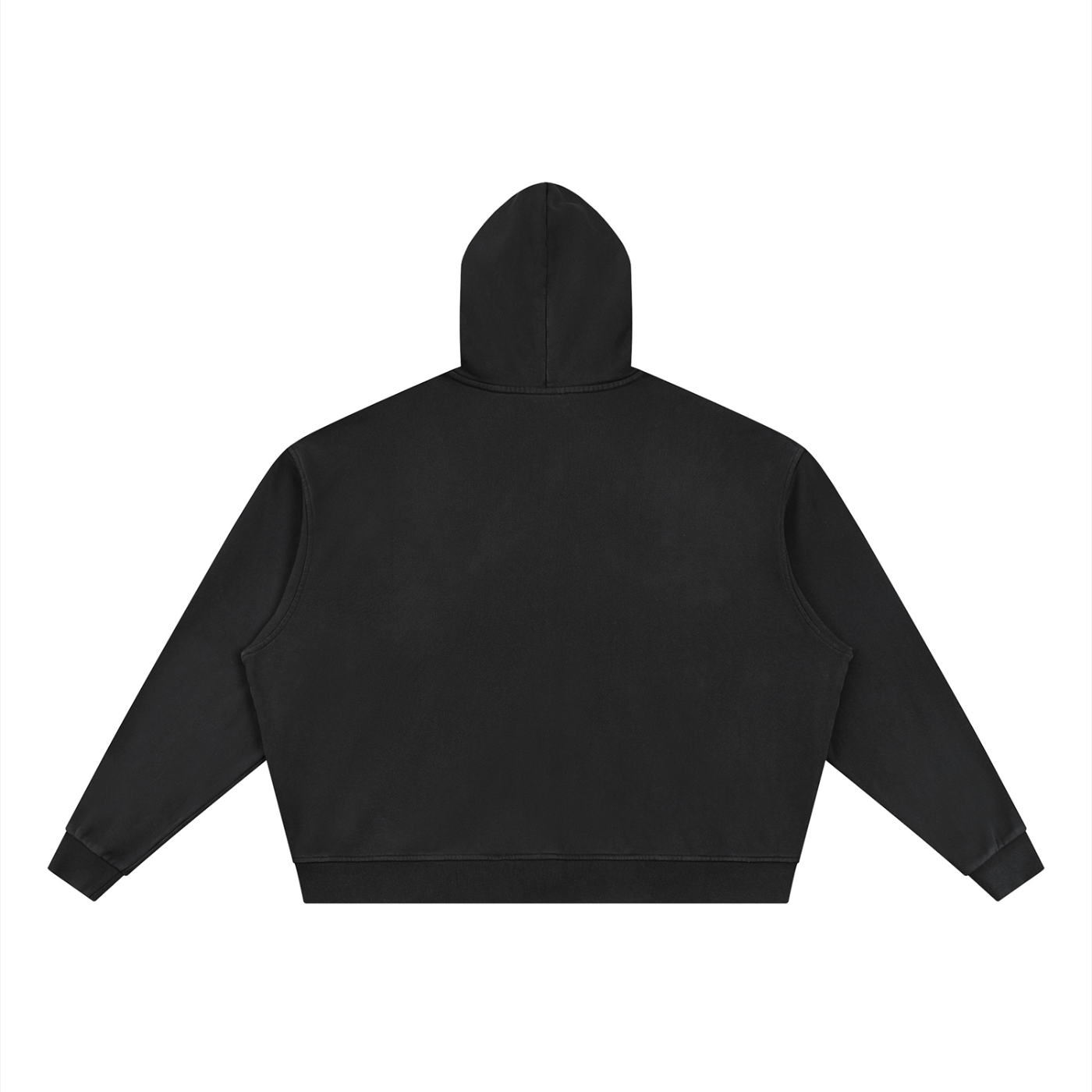 Unisex Vintage Wash Full Zip Boxy Hoodie