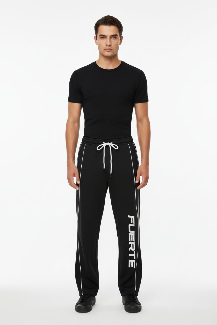 Reflection Striped Straight-Leg Sweatpants