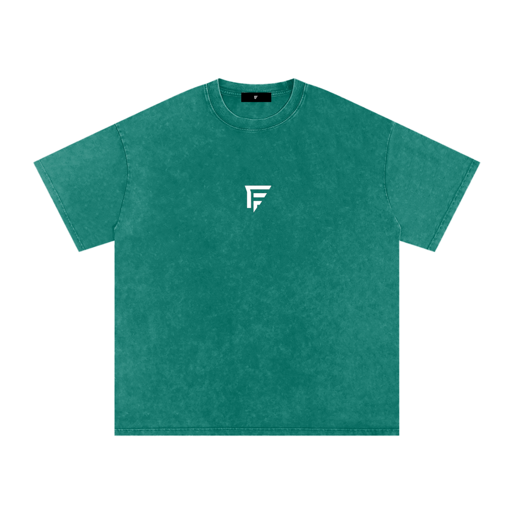 Washed OversizSnow ed Cotton T-Shirt