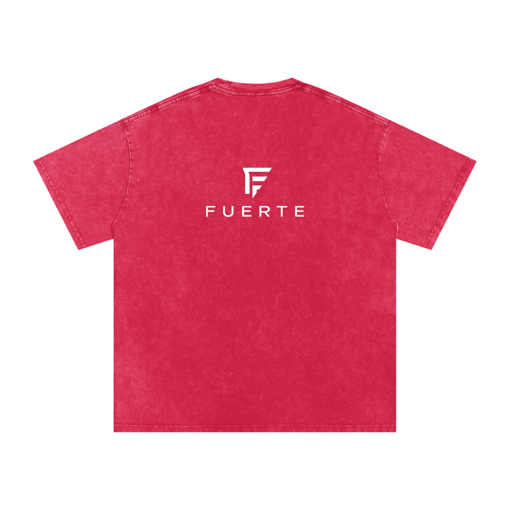 Washed OversizSnow ed Cotton T-Shirt