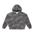 FUERTE Unisex Vintage Wash Leopard Full Zip Hoodie