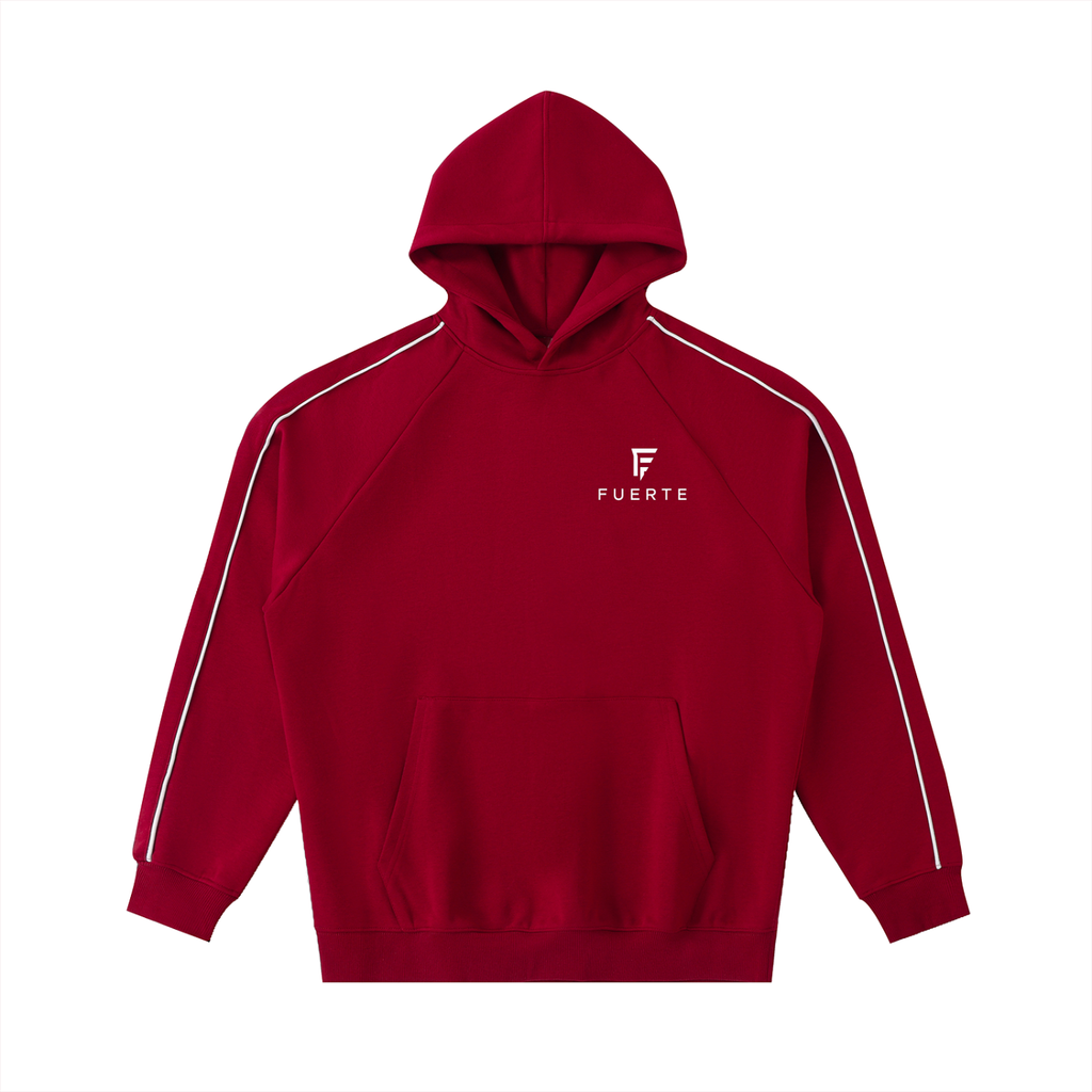 Contrast Piping Raglan Hoodie