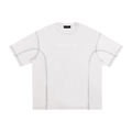 Streetwear Contrast-Stitched Cotton T-Shirt