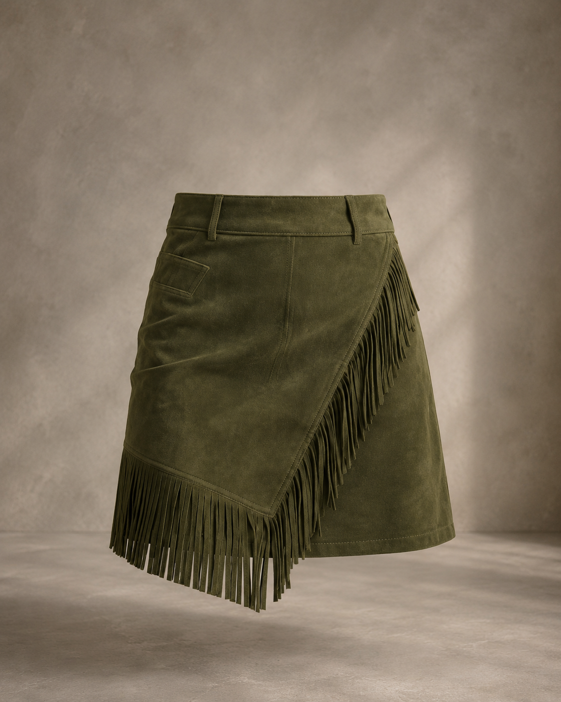 | Retro Western Suede-Like Skirt