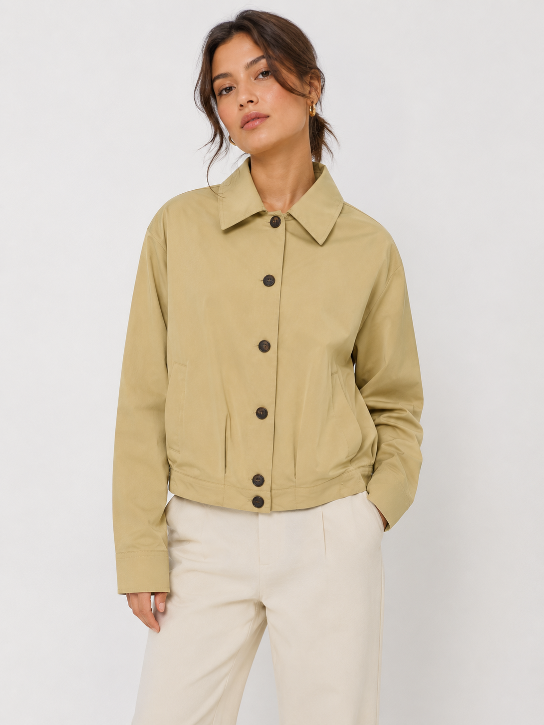 FUERTE Relaxed Lapel Two-Piece Set