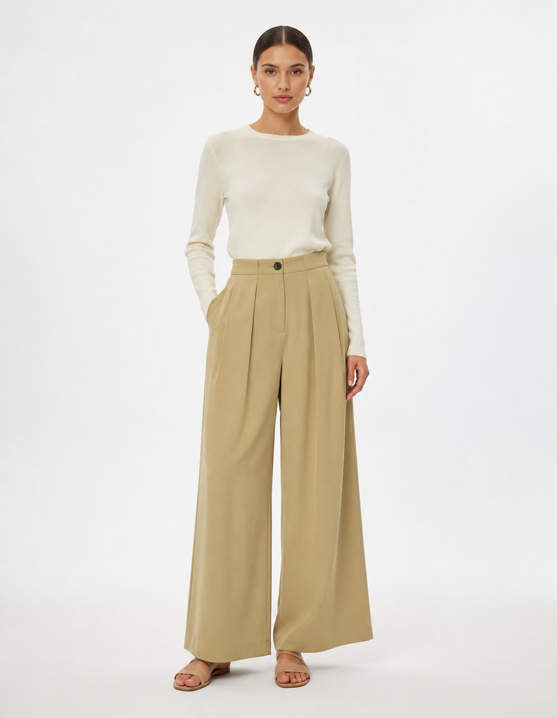 FUERTE Relaxed Lapel Two-Piece Set
