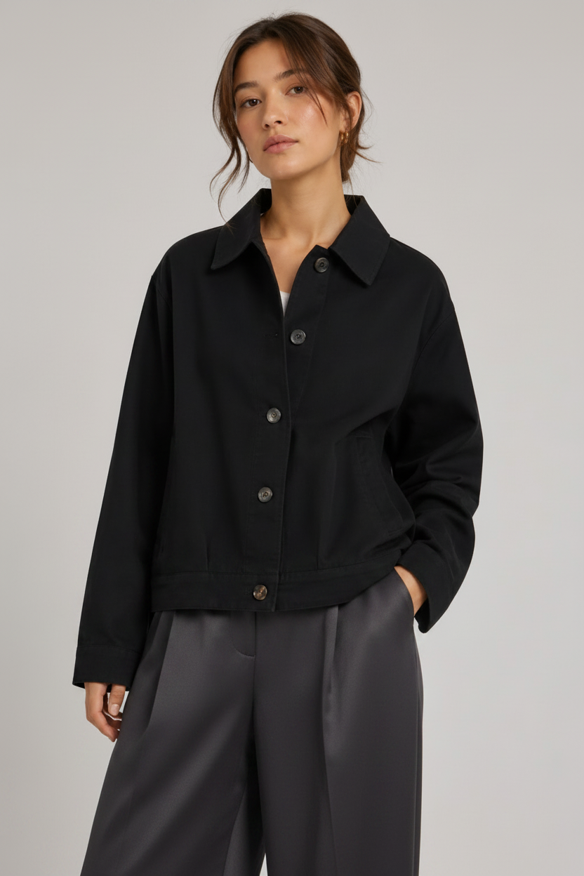 FUERTE Relaxed Lapel Two-Piece Set