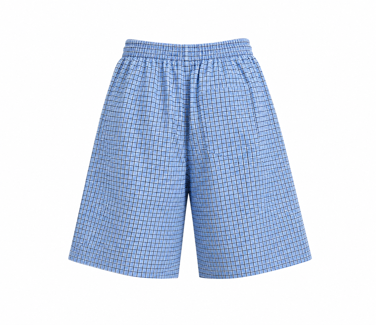 FUERTE Plaid Drawstring Shorts