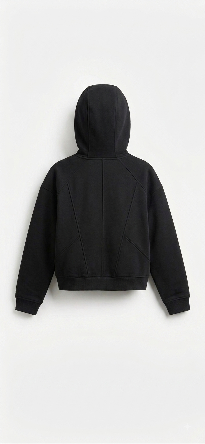 FUERTE Deconstructed Zip Hoodie – Relaxed Streetwear