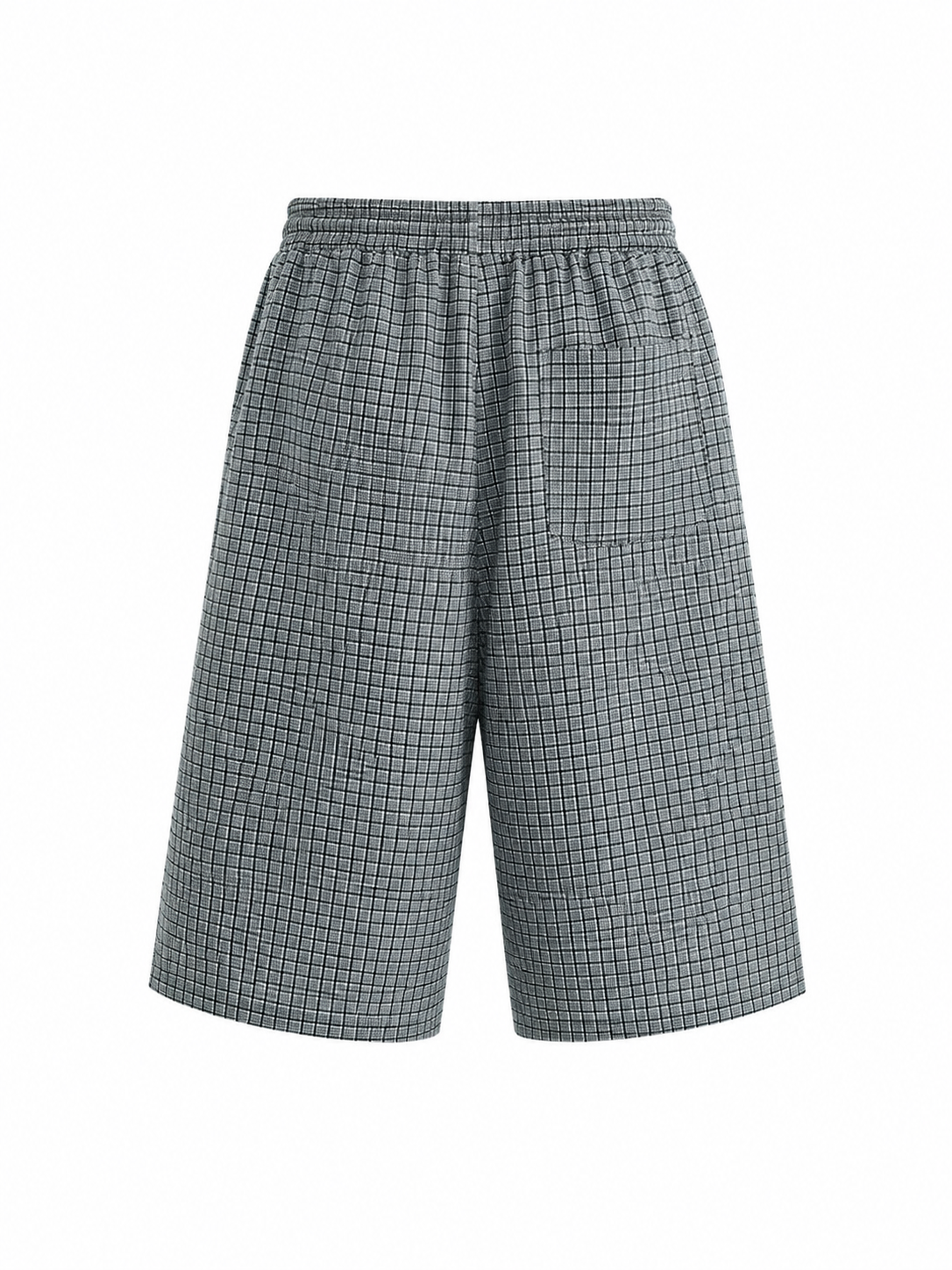FUERTE Plaid Drawstring Shorts