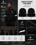 Oversized Crewneck Taped Sweatshirt