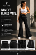 FUERTE Women’s High-Rise Flared Yoga Pants – Activewear