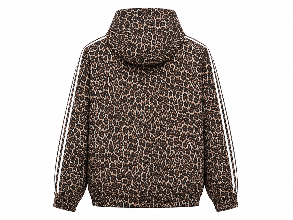 FUERTE Leopard Full-Zip Hoodie