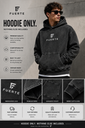 Snow Washed Loose Cotton Hoodie